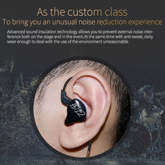 KZ ED12 3.5mm Jack Hanging Ear Sports Design In-Ear Style Wire Control Earphone, Cable Length: 1.2m , ED12