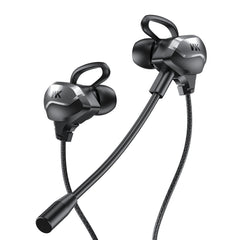 WK ET-Y30 ET Series 3.5mm Elbow In-ear Wired Wire-control Gaming Earphone with Microphone