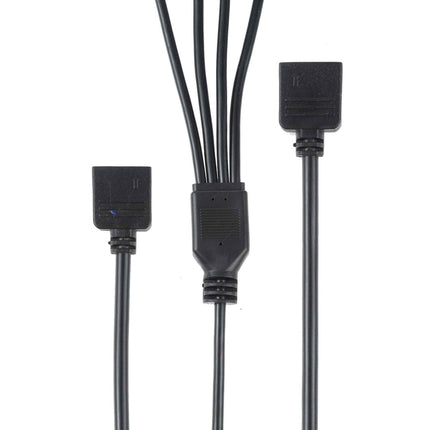 3 Pin 5V 1 to 4 Motherboard AURA RGB PC Cooling Extension Cable for Asus, 1 to 4