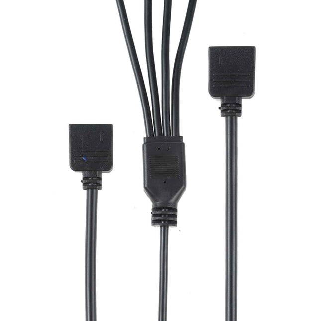 3 Pin 5V 1 to 4 Motherboard AURA RGB PC Cooling Extension Cable for Asus, 1 to 4