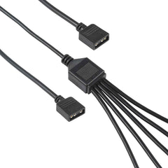 3 Pin 5V 1 to 5 Motherboard AURA RGB PC Cooling Extension Cable for Asus, 1 to 5