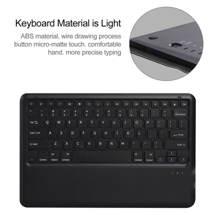 A970B Detachable Bluetooth Keyboard Ultrathin Horizontal Flip Leather Tablet Case with Pen Slot for Samsung Galaxy Tab S7 FE T730 / T736 / S7+ T970 / T975 / T976, with Pen Slot