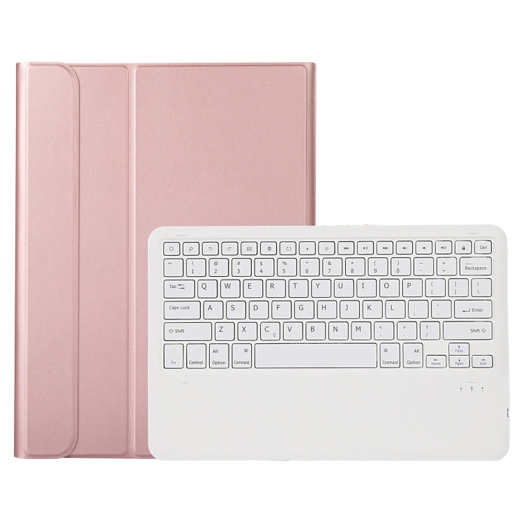 A970B Detachable Bluetooth Keyboard Ultrathin Horizontal Flip Leather Tablet Case with Pen Slot for Samsung Galaxy Tab S7 FE T730 / T736 / S7+ T970 / T975 / T976