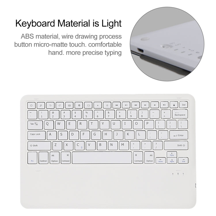 A970B Detachable Bluetooth Keyboard Ultrathin Horizontal Flip Leather Tablet Case with Pen Slot for Samsung Galaxy Tab S7 FE T730 / T736 / S7+ T970 / T975 / T976