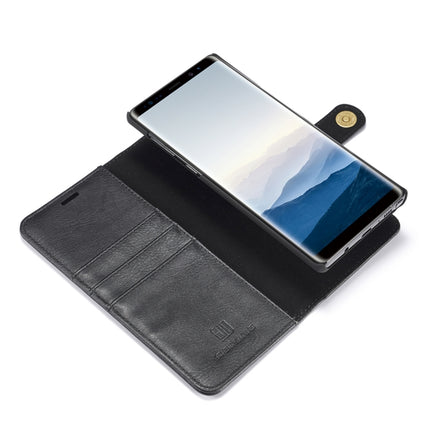 DG.MING Abnehmbare magnetische Klapphülle aus Leder mit Crazy Horse-Textur für Galaxy Note 9, mit Halterung, Kartenfächern und Geldbörse, Galaxy Note 9