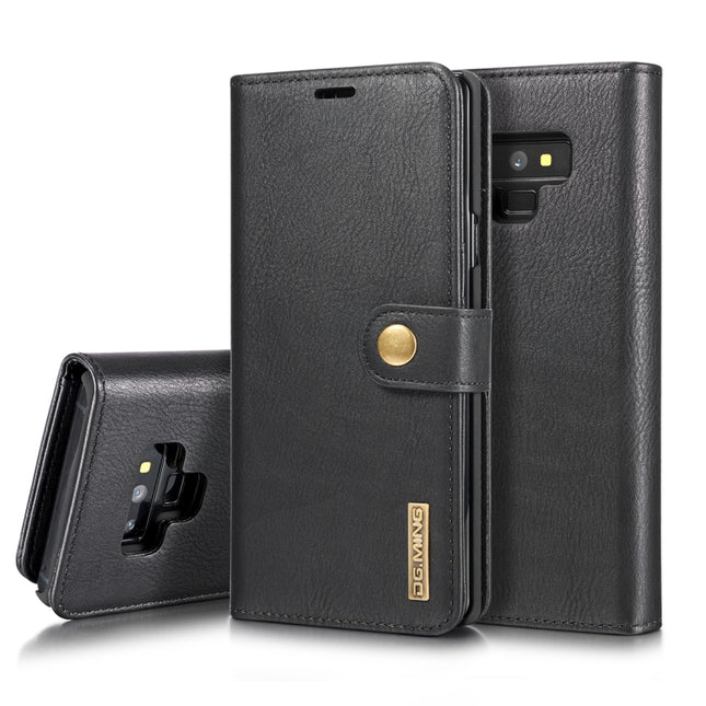 DG.MING Crazy Horse Texture Flip Detachable Magnetic Leather Case for Galaxy Note 9, with Holder & Card Slots & Wallet, Galaxy Note 9