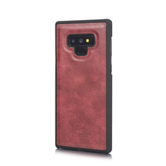 DG.MING Crazy Horse Texture Flip Funda de cuero magnética desmontable para Galaxy Note 9, con soporte, ranuras para tarjetas y billetera, Galaxy Note 9