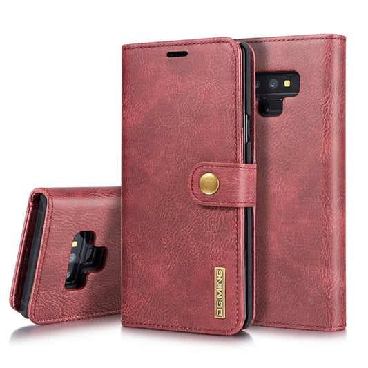 DG.MING Crazy Horse Texture Flip Detachable Magnetic Leather Case for Galaxy Note 9, with Holder & Card Slots & Wallet, Galaxy Note 9