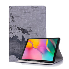 Map Texture Horizontal Flip Leather Case for Galaxy Tab S5e 10.5 T720 / T725,  with Holder & Card Slots & Wallet, Random Texture Delivery, For Galaxy Tab S5e