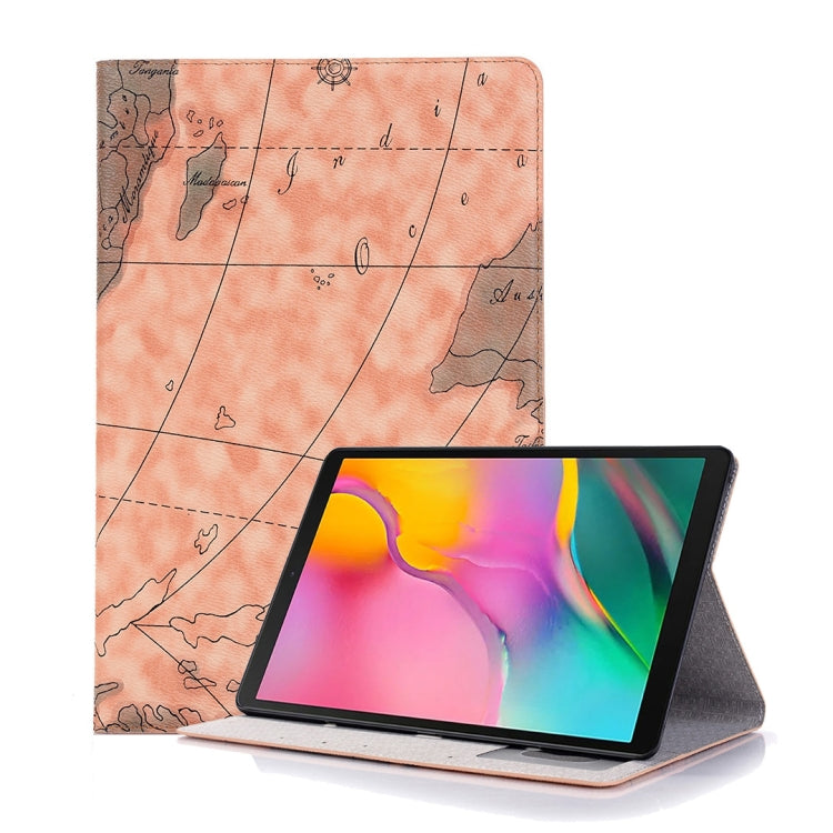 Map Texture Horizontal Flip Leather Case for Galaxy Tab S5e 10.5 T720 / T725,  with Holder & Card Slots & Wallet, Random Texture Delivery