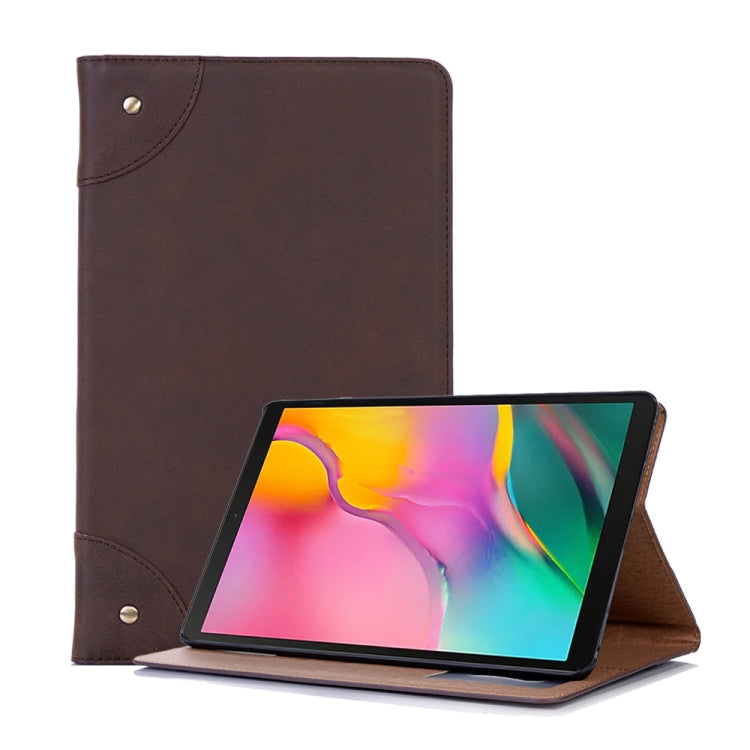 Horizontale Klapphülle aus Leder im Retro-Buchstil für Galaxy Tab A 10.1 (2019) T510 / T515, mit Halterung &amp; Kartenfächern &amp; Geldbörse, für Galaxy Tab A 10.1 (2019) T510 / T515, für Galaxy Tab A 10.1 (2019)