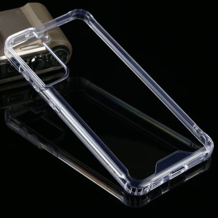 For Samsung Galaxy S21 FE Four-corner Shockproof Transparent TPU + PC Protective Case, For Samsung Galaxy S21 FE