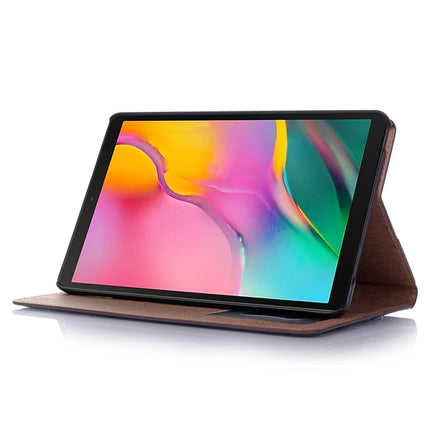 Horizontale Klapphülle aus Leder im Retro-Buchstil für Galaxy Tab A 8 (2019) P200 / P205, mit Halterung &amp; Kartenfächern &amp; Geldbörse, für Galaxy Tab A 8 (2019)