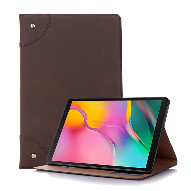 Funda de cuero con tapa horizontal estilo libro retro para Galaxy Tab S5e 10.5 T720 / T725, con soporte, ranuras para tarjetas y billetera, para Galaxy Tab S5e
