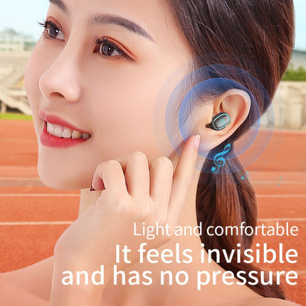 C1 Bluetooth 5.0 TWS Touch Polygonal Digital Display True Wireless Bluetooth Earphone with Charging Box, Polygonal