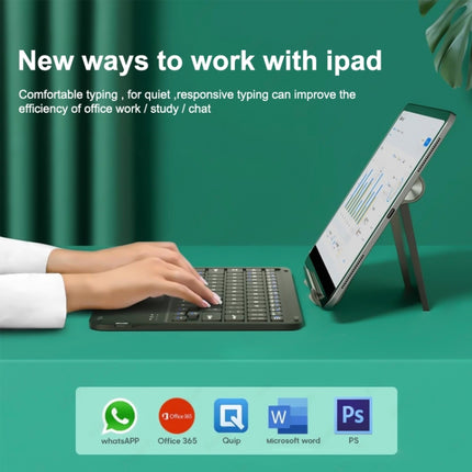 HB119B 10 inch Universal Tablet Wireless Bluetooth Keyboard with Touch Panel