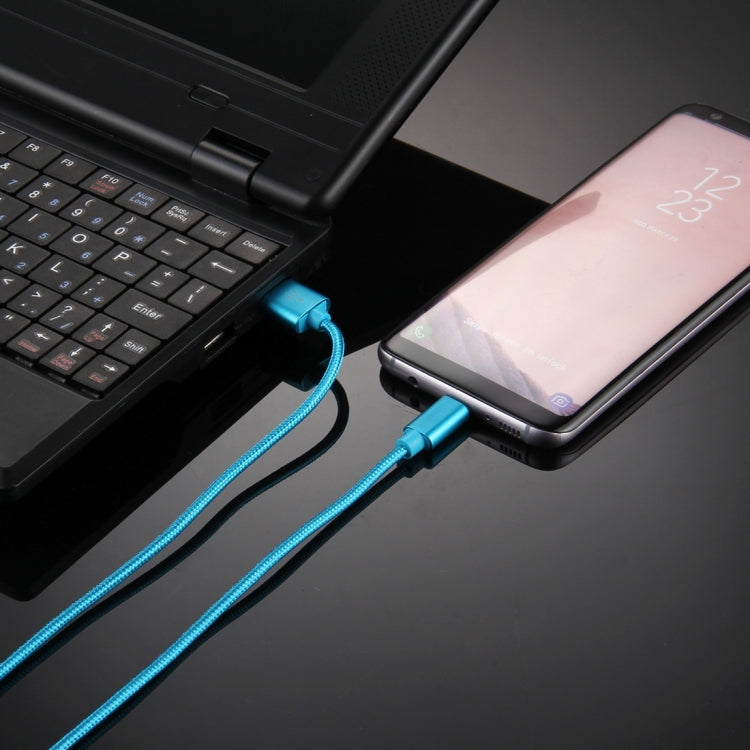 Knit Texture USB to USB-C / Type-C Data Sync Charging Cable, Cable Length: 1m, 3A Total Output, 2A Transfer Data