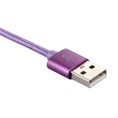 Knit Texture USB to USB-C / Type-C Data Sync Charging Cable, Cable Length: 2m, 3A Output