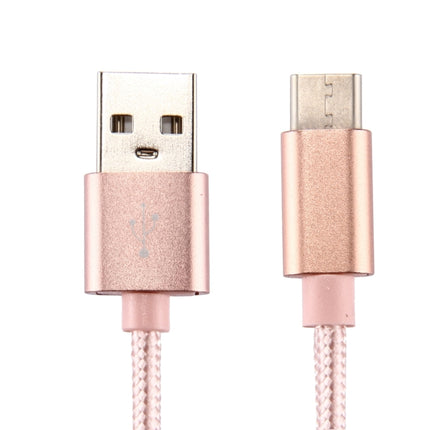 Knit Texture USB to USB-C / Type-C Data Sync Charging Cable, Cable Length: 2m, 3A Output