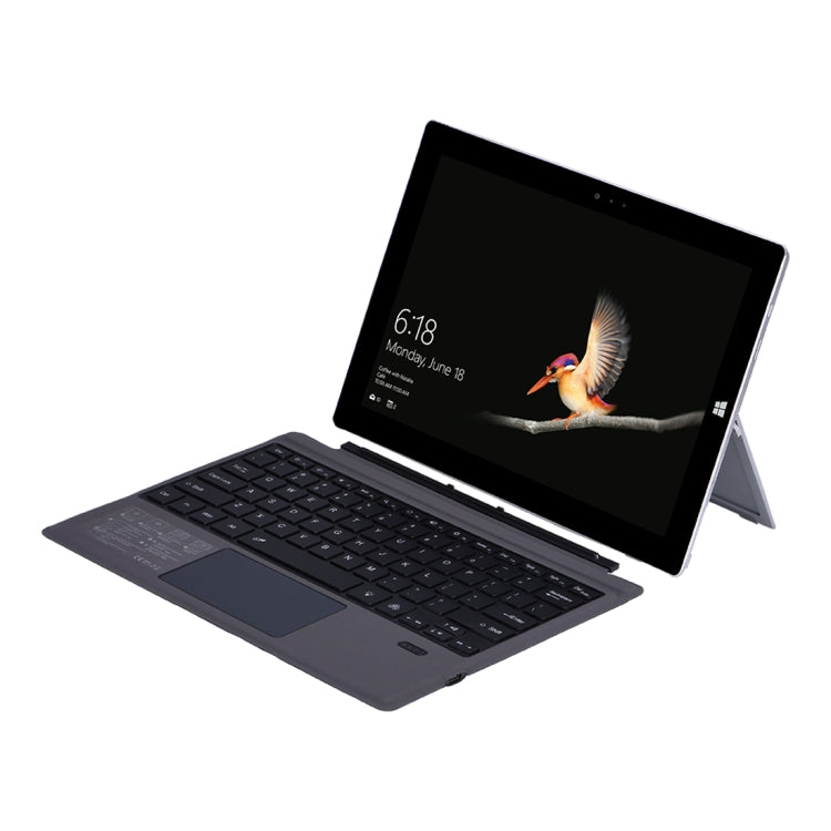 1089D-C For Microsoft Surface pro3 / pro4 / pro 2017 / pro6 / pro7 Universal Magnetic Adsorption Bluetooth 3.0 Keyboard Holster with Colorful Backlight