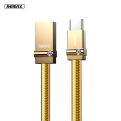 REMAX RC-091a 2.4A USB to USB-C / Type-C Golden Diamond Data Sync Charging Cable, Cable Length: 1m, RC-091a
