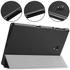 Funda de cuero sintético con tapa horizontal y textura Custer para Galaxy Tab A 10.5 / T595 y T590, con soporte plegable en tres posiciones y función de suspensión/activación, para Galaxy Tab A 10.5