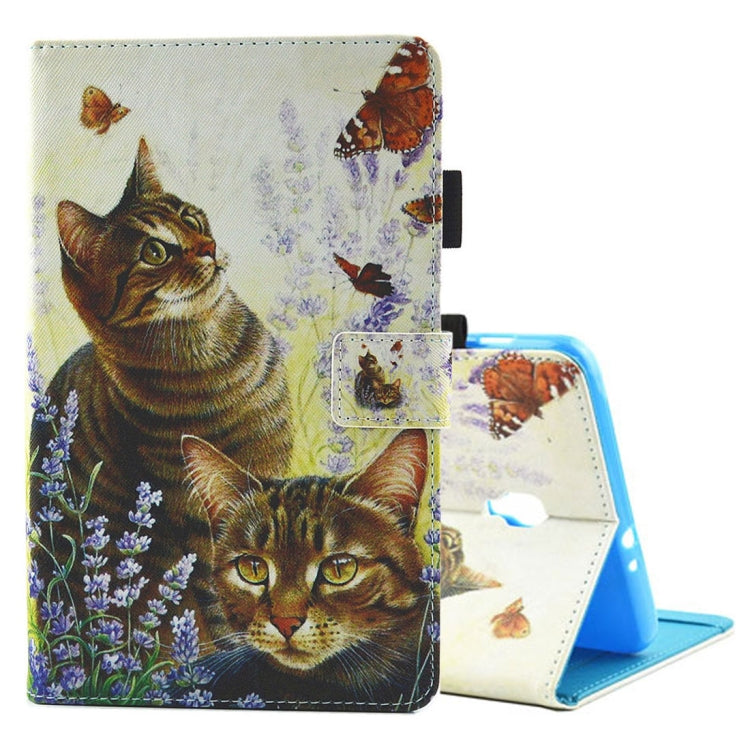 For Galaxy Tab A 8.0  / T380 & T385  Horizontal Flip Leather Case with Holder & Card Slots