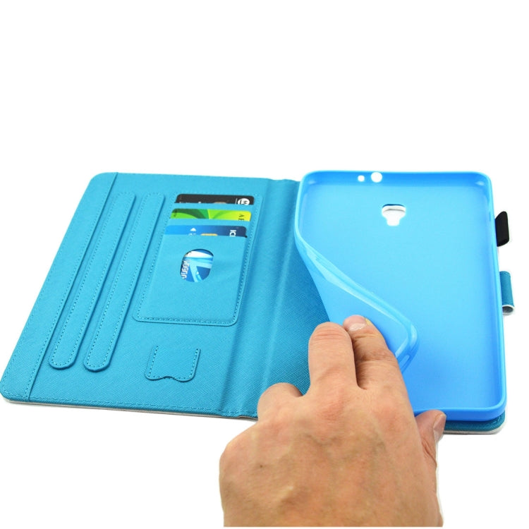 For Galaxy Tab A 8.0  / T380 & T385  Horizontal Flip Leather Case with Holder & Card Slots