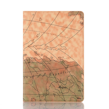 For Galaxy Tab S6 T860 / T865 Map Texture Horizontal Flip Leather Case with Holder & Card Slots & Wallet, Random Texture Delivery