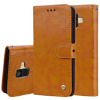 For Galaxy A6 (2018) / Brown