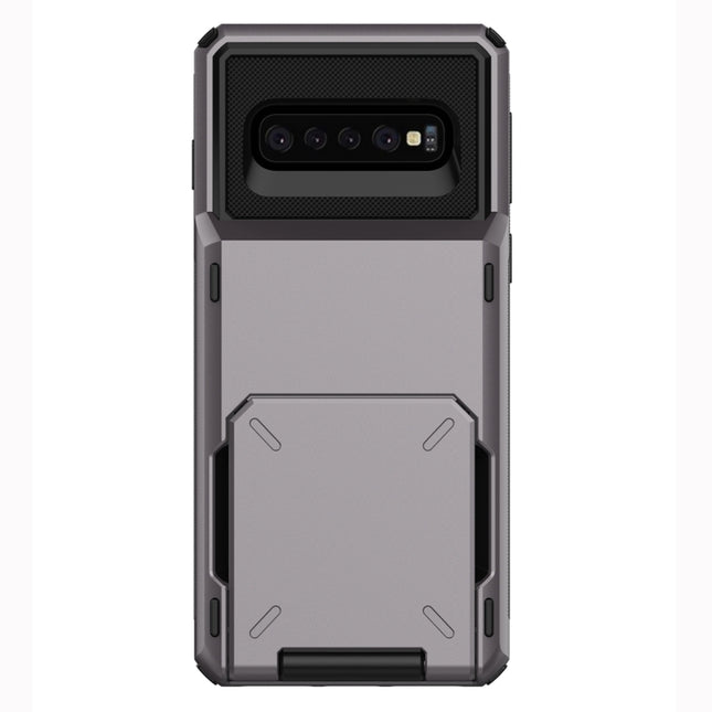 Shockproof TPU + PC Protective Case for Galaxy S10, with Card Slot