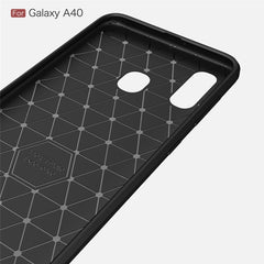 Brushed Texture Carbon Fiber TPU Case for Galaxy A40