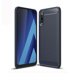 Brushed Texture Carbon Fiber TPU Case for Galaxy A50, For Galaxy A50