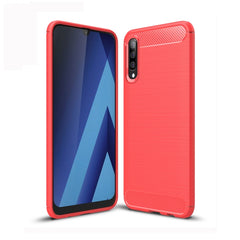 Brushed Texture Carbon Fiber TPU Case for Galaxy A50, For Galaxy A50