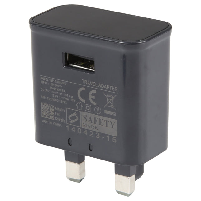 EP-TA20UWE Single USB Port Fast Charging Travel Adapter, UK Plug