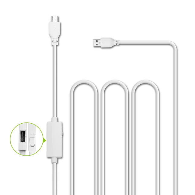 OTG-Y-03 USB 2.0 Male to Micro USB Male + USB Female OTG Charging Data Cable for Android Phones / Tablets with OTG Function, with Switch, Length: 1.1m, with Switch Length: 1.1m