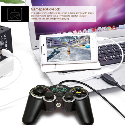 OTG-Y-03 USB 2.0 Male to Micro USB Male + USB Female OTG Charging Data Cable for Android Phones / Tablets with OTG Function, with Switch, Length: 1.1m, with Switch Length: 1.1m