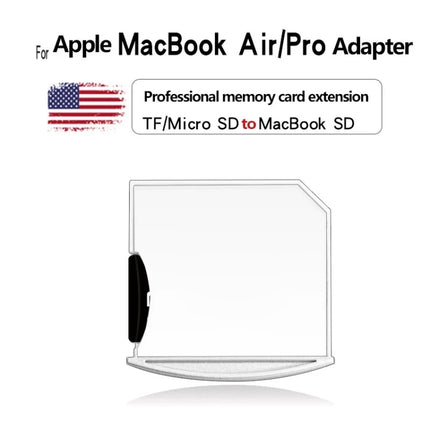 Adaptador de tarjeta Micro SD/TF a SD para MacBook Air/Pro, compatible con hasta 512 GB, 512 GB