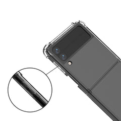 For Samsung Galaxy Z Flip4 Shock-resistant Transparent Acrylic TPU Phone Case