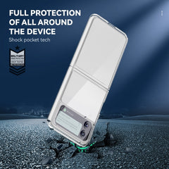 For Samsung Galaxy Z Flip4 All-inclusive Clear Crystal PC +TPU Shockproof Phone Case