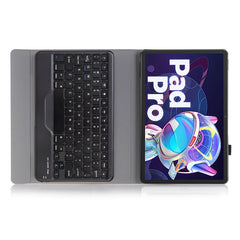 AM20-B Lambskin Texture Ultra-thin Bluetooth Keyboard Leather Tablet Case For Lenovo Xiaoxin Pad 2022 10.6 inch/Tab M10 Plus 10.6 3rd Gen 2022