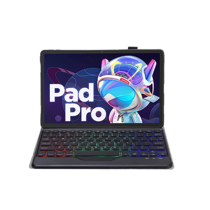 AM20-BS Lambskin Texture Ultra-thin Backlight Bluetooth Keyboard Leather Tablet Case For Lenovo Xiaoxin Pad 2022 10.6 inch/Tab M10 Plus 10.6 3rd Gen 2022