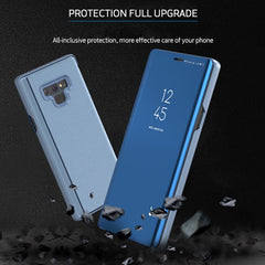 Mirror Clear View Horizontal Flip PU Leather Case for Galaxy Note 9 , with Holder, For Galaxy Note 9