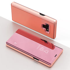 Mirror Clear View Horizontal Flip PU Leather Case for Galaxy Note 9 , with Holder, For Galaxy Note 9