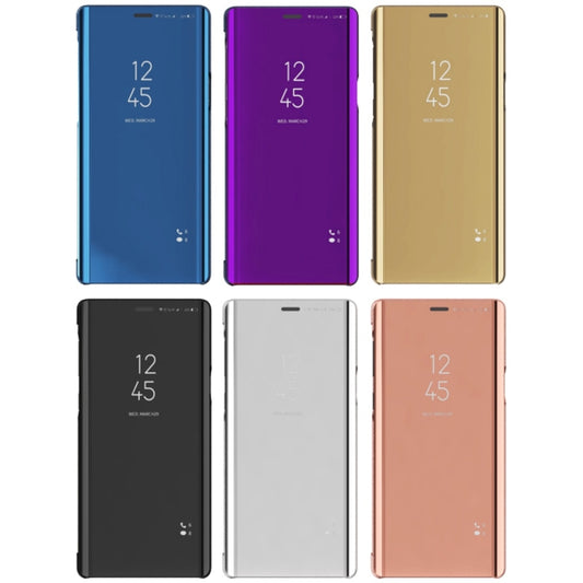 Funda de piel sintética con tapa horizontal y vista transparente con espejo para Galaxy Note 9, con soporte, para Galaxy Note 9