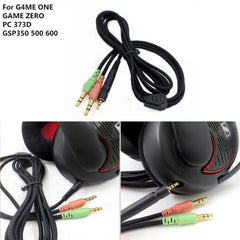 ZS0076 PC Version Gaming Headphone Cable for Sennheiser PC 373D GSP350 GSP500 GSP600 G4ME ONE GAME ZERO, PC Version