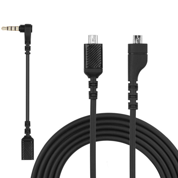 ZS0167 Sound Card Connecting Cable + Adapter Cable for Steelseries Arctis 3 5 7 Headphones, Sound Card Cable + Adapter Cable