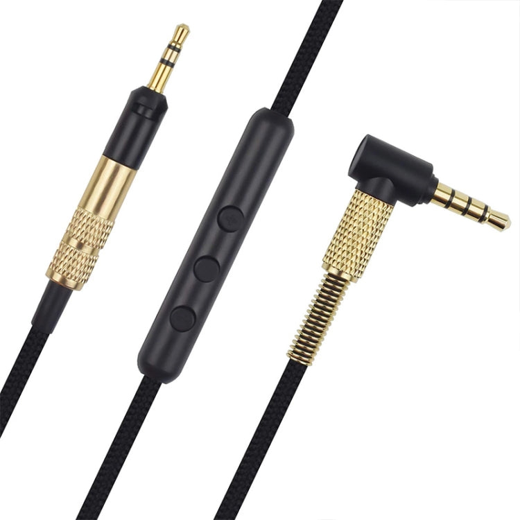 ZS0010 Wired Control Version 3.5mm to 2.5mm Headphone Cable for Sennheiser HD518 HD558 HD598 HD579 559, Wired Control Version