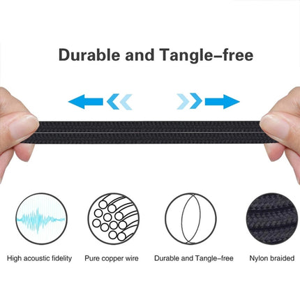 ZS0010 Wired Control Version 3.5mm to 2.5mm Headphone Cable for Sennheiser HD518 HD558 HD598 HD579 559