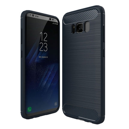 For Galaxy S8 Brushed Carbon Fiber Texture Shockproof TPU Protective Cover Case, For Samsung Galaxy S8, For Galaxy S8